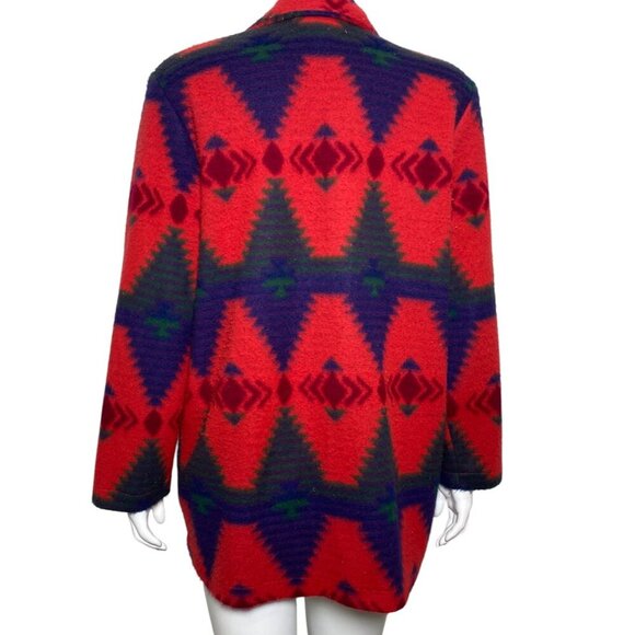 Vintage Jeans Wear Southwestern Axtec Blazer Jacket Womens Size M Made in USA - Picture 4 of 7